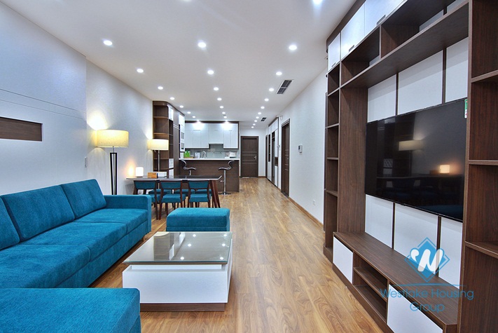 A brand new and modern 3 bedroom apartment for rent in Tay Ho Str